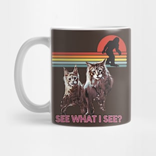 See what I see? (2 cats and Bigfoot) Mug